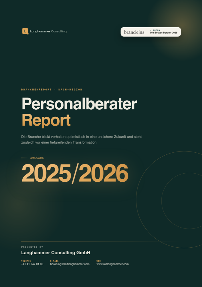Titelseite Personalberater Report 2025/2026